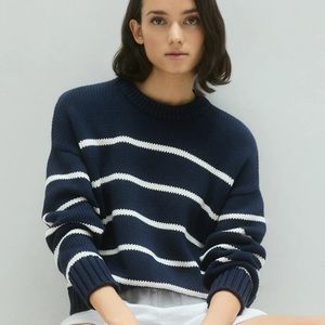 Quince Cotton Striped Sweater / Jenni Kayne Dupe